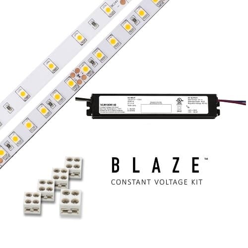 Blaze LED Tape Light Kit w/ VLM Driver, 100 lm, 24V, 2700K