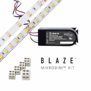 Blaze LED Tape Light Kit w/ MikroDim Driver, 100 lm, 24V, 2700K