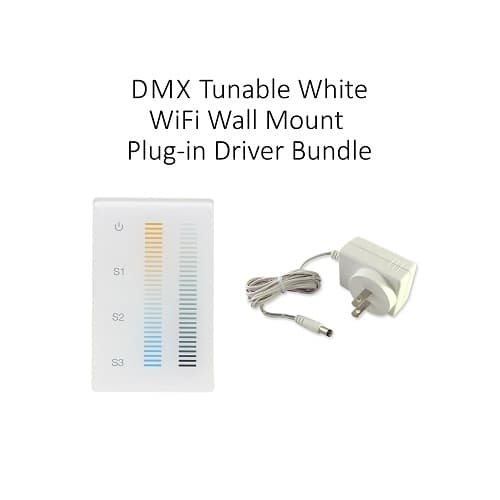 DMX Tunable Bundle Kit w/ Wall Mount Driver, Plug-In