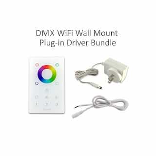 DMX Wifi Bundle Kit w/ Wall Mount Driver, Plug-In