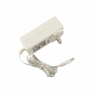 Diode LED 12W Plug-in Adapter, Class 2, 1A, 120V AC / 12V DC, White