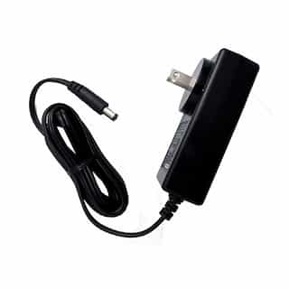 Diode LED 48W Plug-in Adapter, Class 2, 2A, 120V AC / 24V DC, Black