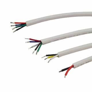 Diode LED 250-ft PVC Jacketed 2464 Wire, 18/2 AWG, White