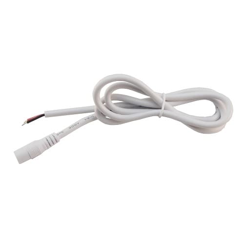 42-In Adapter Splice Cable, Female, 18/2 AWG, White, Single