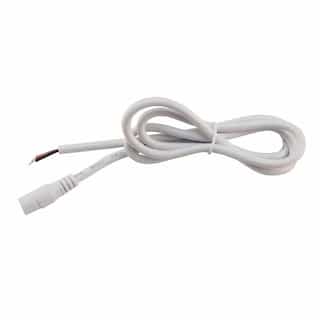 42-In Adapter Splice Cable, Female, 18/2 AWG, White, 25-Pack
