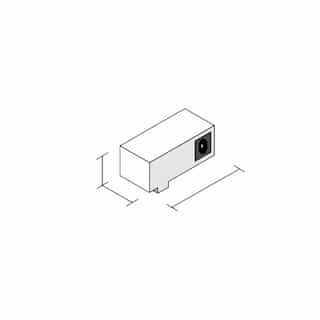 Diode LED PowerTRAX Connector Module, Female DC, White