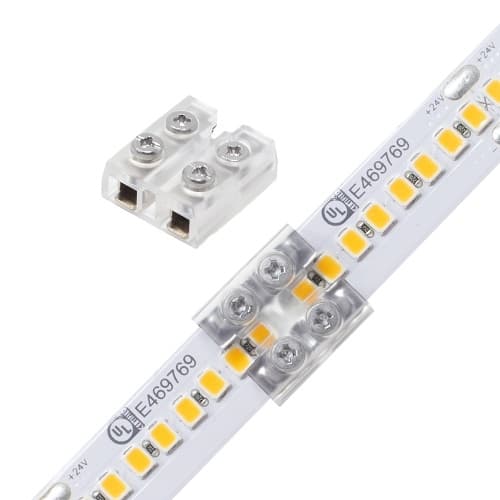 Diode LED 60-In 12mm Tape Light Terminal Block Splice Wire, Separate 25-Pack