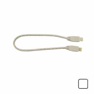 1-ft TRU-LINK Bending Extension Cord, White