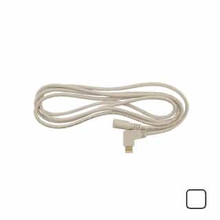 Diode LED 12-In TRU-LINK Right Angle DC Plug Connector, White