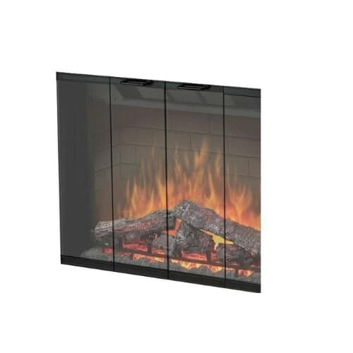 Dimplex 39" Black Glass Door kit for Built-In Electric Firebox