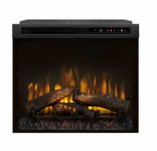 Dimplex 28-in 1500W LED Plug-in Electric Firebox, Real Logs