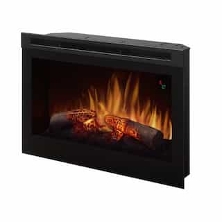 Dimplex 25" LED Electric Fireplace, Color Flames, Logset