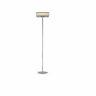 Permanent Floor Stand for Electric Infrared Heater, Stainless Steel