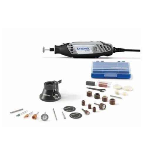 Dremel 3000 Series Variable Speed Rotary Tool Kit w/ 25 Accessories, 120V
