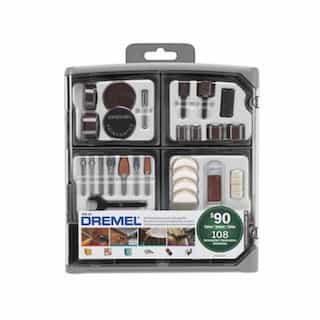 Dremel All-Purpose Rotary Tool Accessory Kit, 108 Pieces