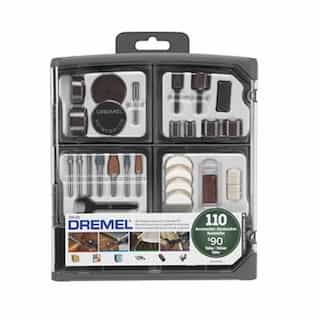 Dremel All-Purpose Rotary Tool Accessory Kit, 110 Pieces