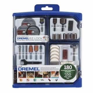 Dremel All-Purpose Rotary Tool Accessory Kit, 180 Pieces
