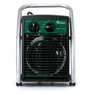1500W Greenhouse Heater, 5200 BTU/H, 120V, Green