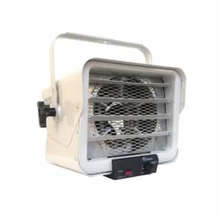 3000W/6000W Shop Garage Heater w/ Bracket, 1 Ph, 240V, Gray