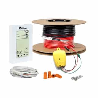 600W Radiant Floor Heating Cable Kit, 50 Sq. Ft, 120V