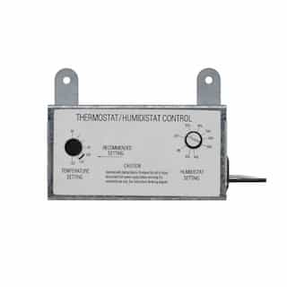 iLiving USA Thermostat & Humidistat Control Box for Fans, 10A, 120V