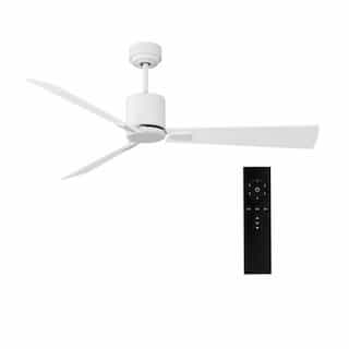 iLiving USA 52-in 35W DC Ceiling Fan w/ Remote, 3-Blade, 5600 CFM, 120V, White