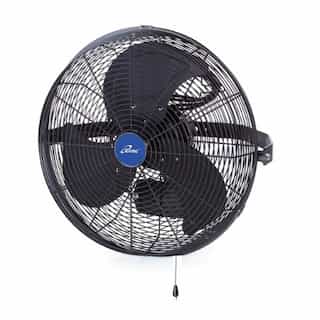 iLiving USA 14-in 70W Indoor/Outdoor Wall Mount Fan, .58A, 120V, Black