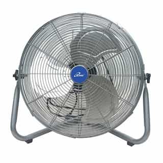 iLiving USA 20-in 225W High Velocity Floor Fan, 2A, 120V, Silver 