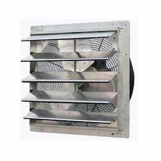 20-in Wall-Mounted Shutter Exhaust Fan, Variable Speed, 120V