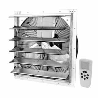 iLiving USA 20-in Smart Wall-Mounted Shutter Exhaust Fan, Variable Speed, 120V