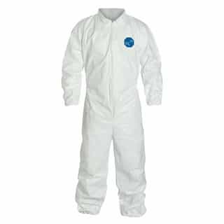Dupont Triple XL White Tyvek Coverall Suit with Elastic Wrists and Ankles 