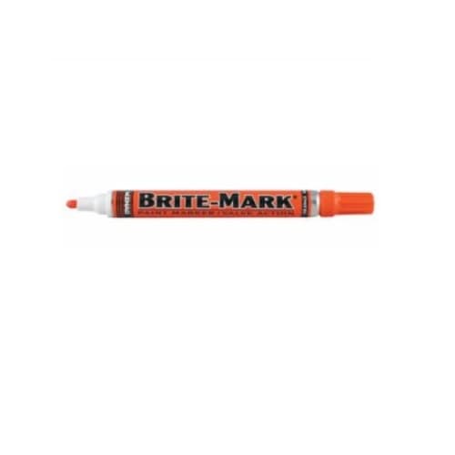 Brite-Mark Acrylic Paint Markers w/Medium Tip, Orange