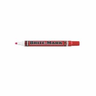 Dykem Brite-Mark Acrylic Paint Markers w/Medium Tip, Red