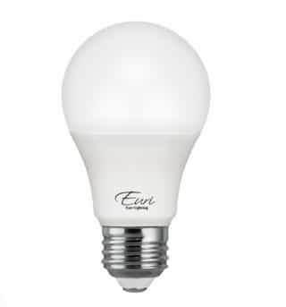 Euri Lighting 9W LED A19 Lamp, E26, Dimmable, 810 lm, 120V, 90 CRI, 2700K