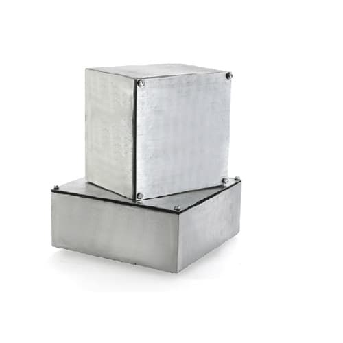 4-in x 10-in Gasketed Screw Cover Box, NEMA 3 & 12, Steel 