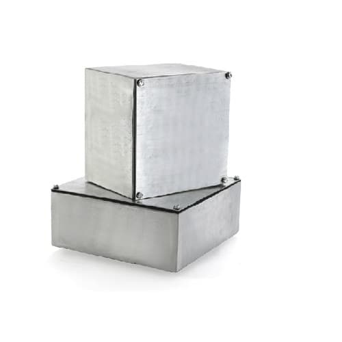 6 x 10-in Gasketed Screw Cover Box, NEMA 3 & 12, Steel 