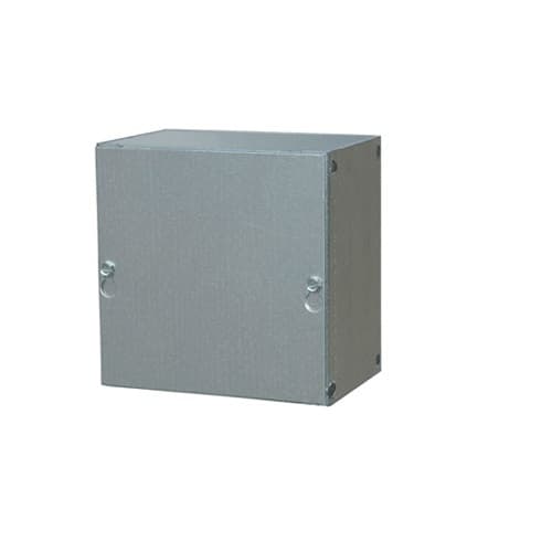 10-in x 12-in Screw Cover Box, NEMA 1, Galvanized Steel