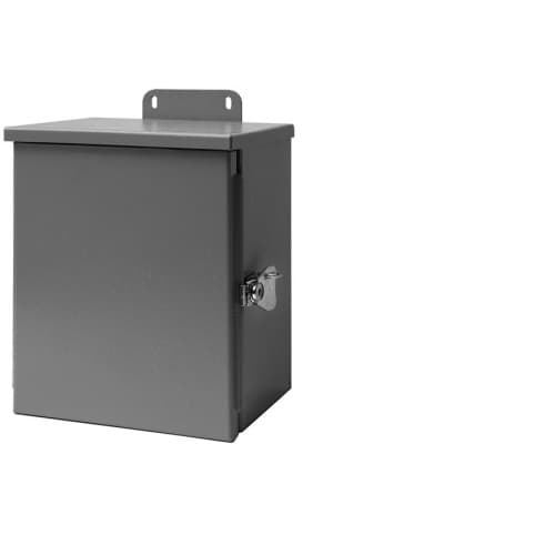 6-in x 12-in Hinged Cover-Painted Box, NEMA 3R, Steel