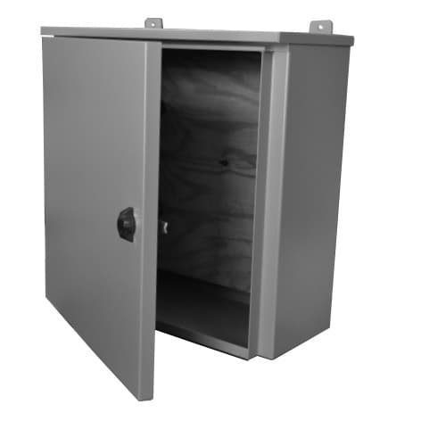 E-Box Panel for 6 x 16-in Hinged Box w/ Keylocking Wing Knob