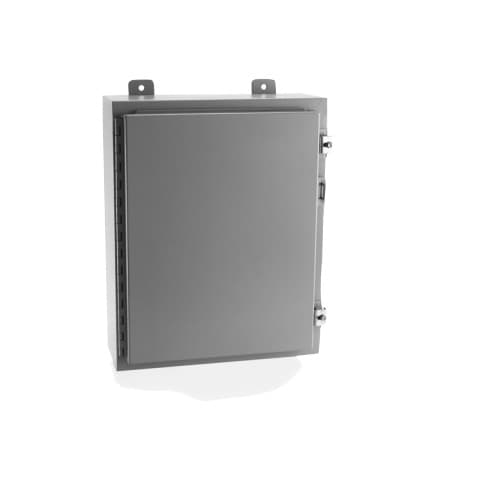 E-Box 8 x 20 x 16-in Single Door Enclosure, NEMA 12, Galvanized Steel