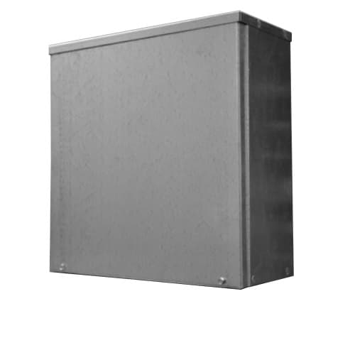 10 x 24-in Rainproof Box, NEMA 3R, Galvanized Steel
