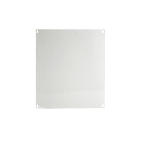 E-Box Steel Panel for 30 x 30-in Hinged Cover Enclosures, White