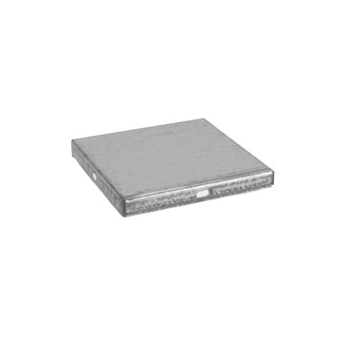 E-Box Endcap for 6x6 Wireway, Galvanized Steel, Painted