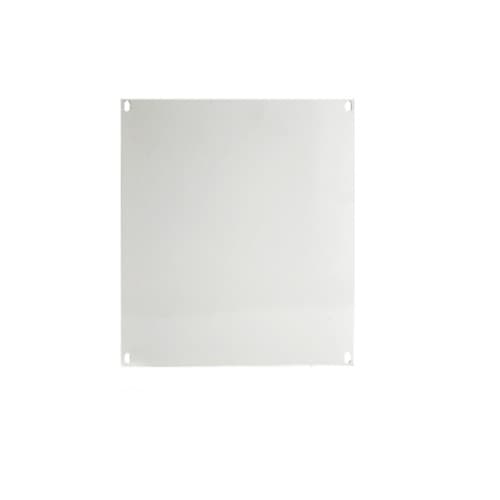 E-Box Steel Panel for Double Door Hinged Cover Enclosures, White