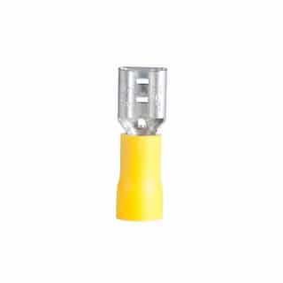 .25-in Tab Female Disconnect, 12-10 AWG, Yellow