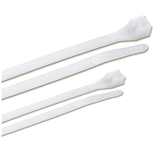 4 and 8-in Cable Ties, Natural, 200 Pack