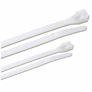 4 and 8-in Cable Ties, Natural, 200 Pack