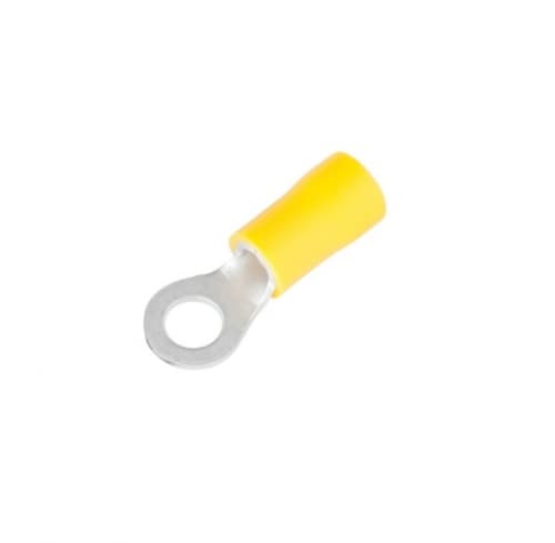 8-10 Stud Vinyl-Insulated Yellow Ring Terminals
