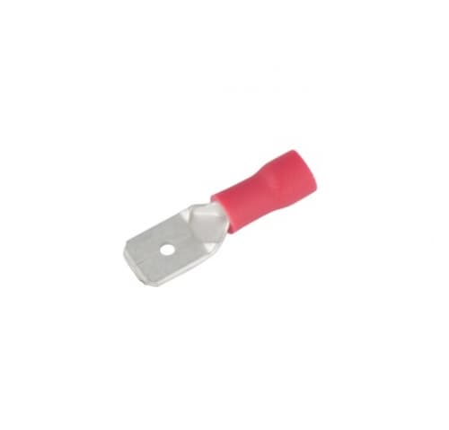 #22-16 AWG Red Vinyl-Insulated Male Disconnects