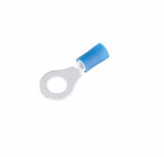 1/4"  Stud Blue Vinyl-Insulated Ring Terminals 
